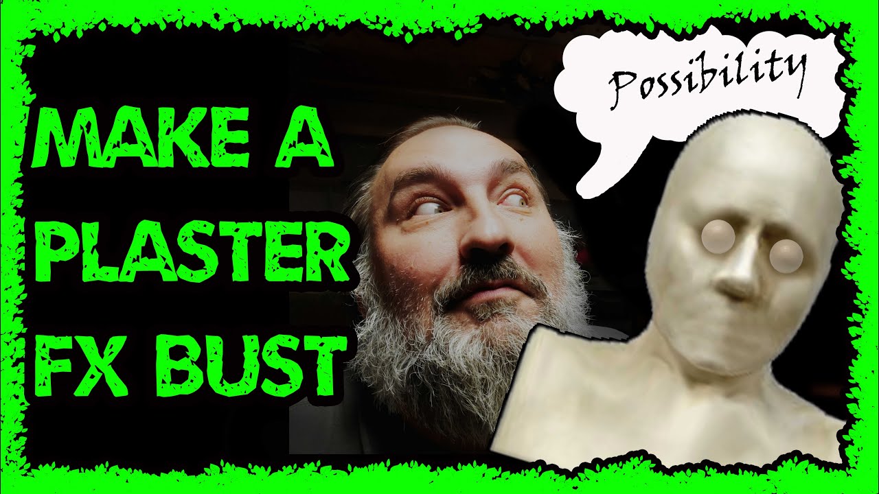plaster head form bust
