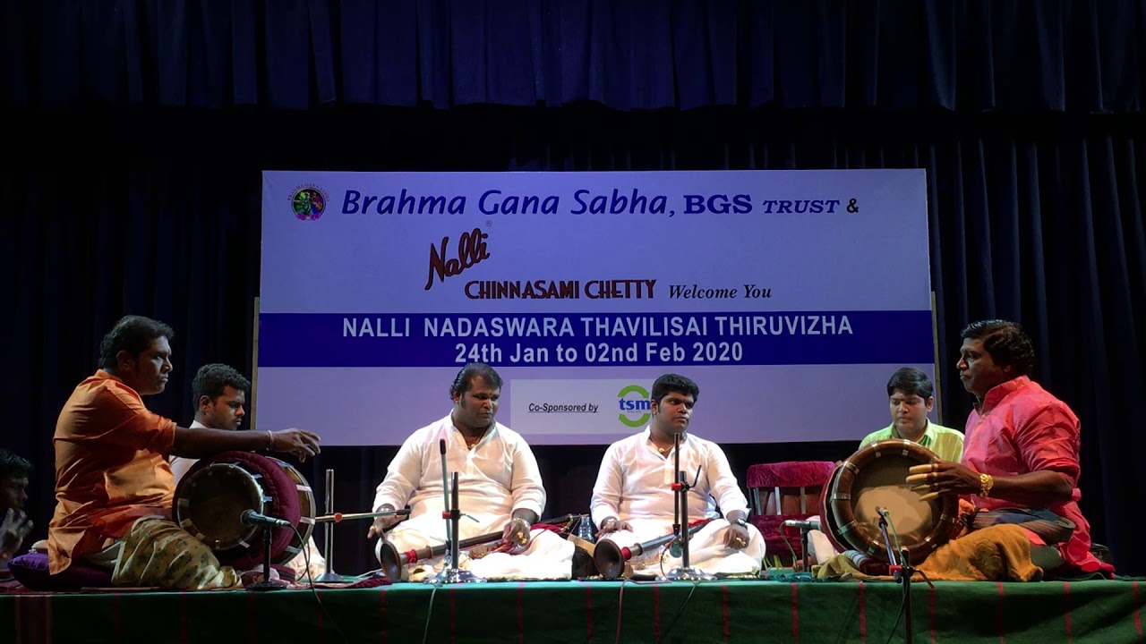Nadhaswara Thavilisai Festival 2020 @ Brahma Gana Sabha— 2 Feb 18.30 — #3/3