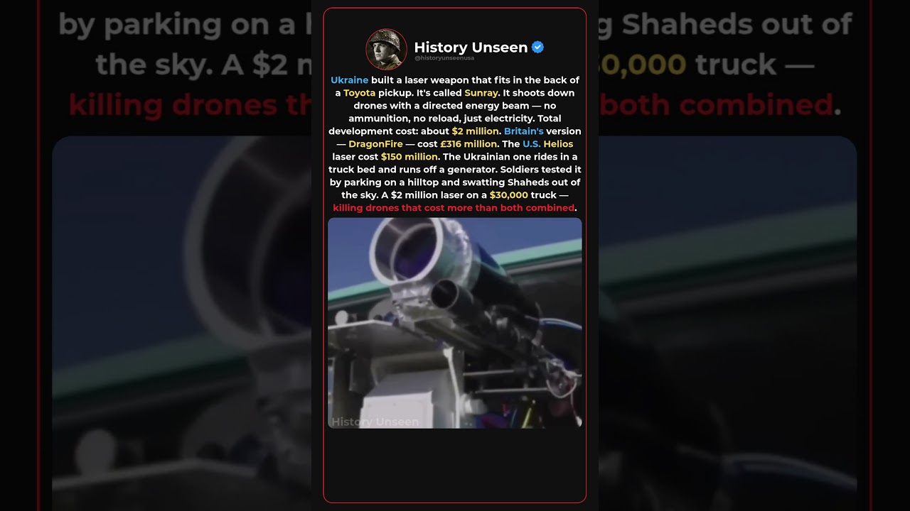How Ukraine Turned A Toyota Pickup Into A Laser Weapon 🔫🛻