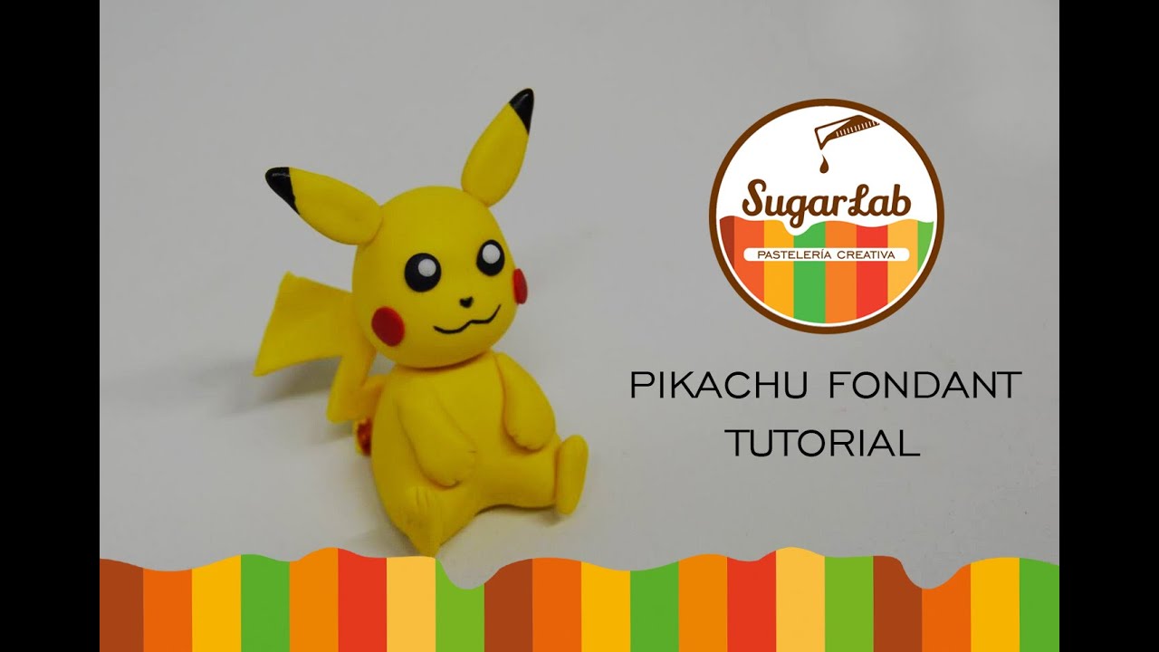 Pikachu Fondant Tutorial - Como hacer a Pikachu en fondant