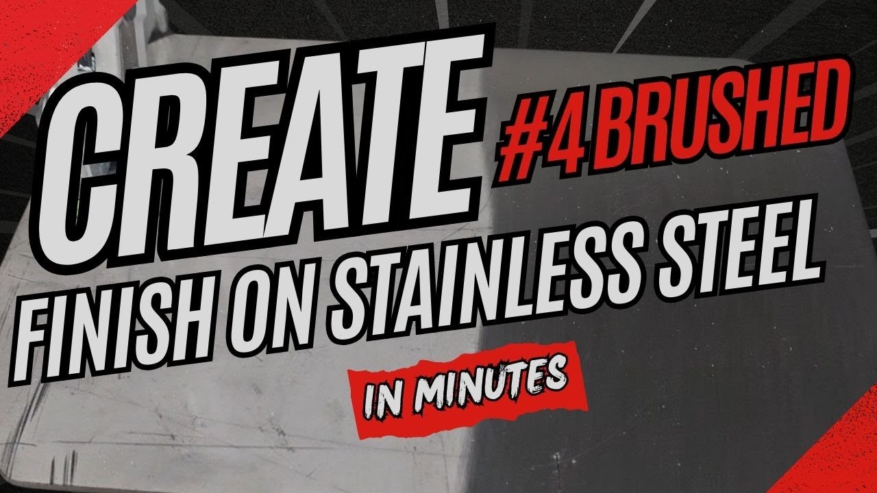 Create #4 Brushed Finish on Stainless Steel 304 2b
