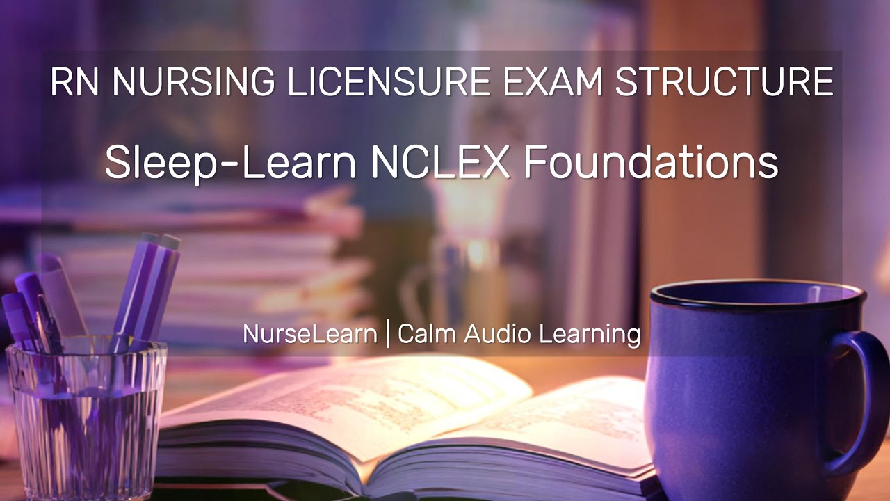 How the Nursing Licensure Exam Is Structured | NCLEX Sleep Learning for RN Students.
