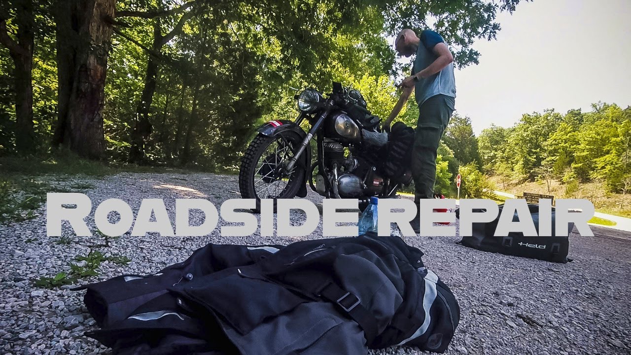 First Repair on the Road, stupid Mistake - Vintage Motorcycle World Trip Part 3 USA