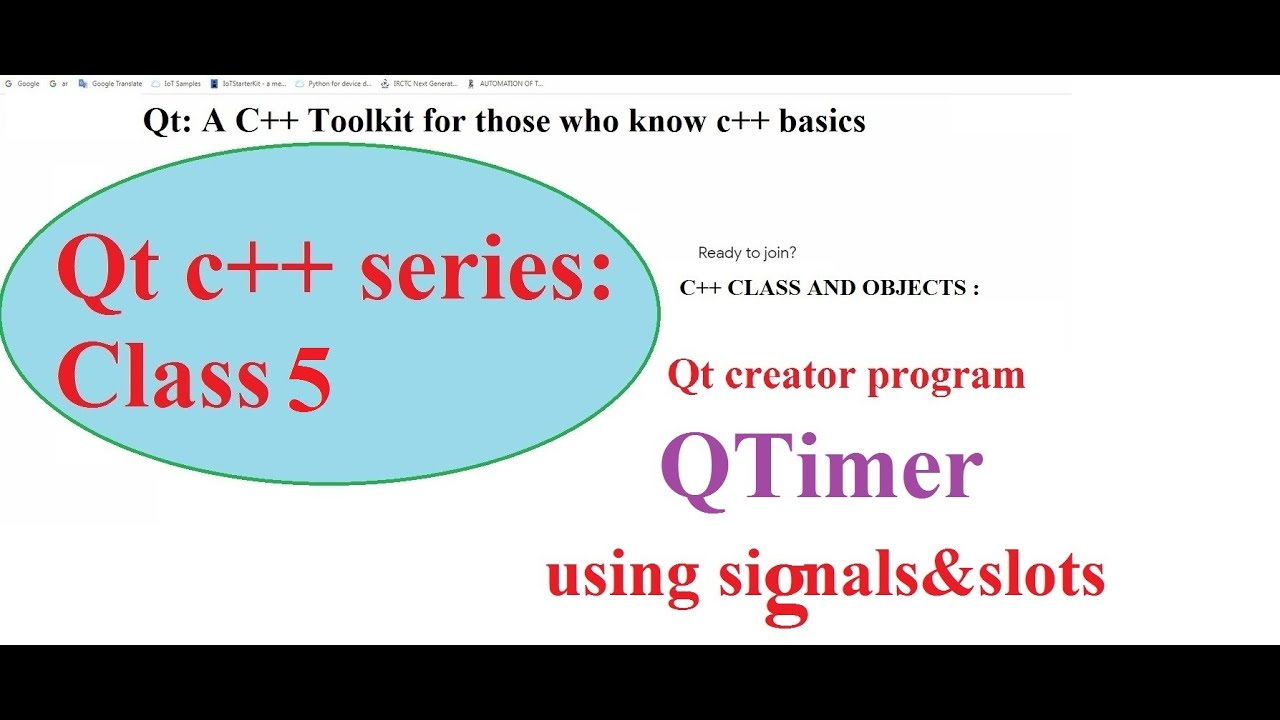 class 5 Qt c++  series- QTimer