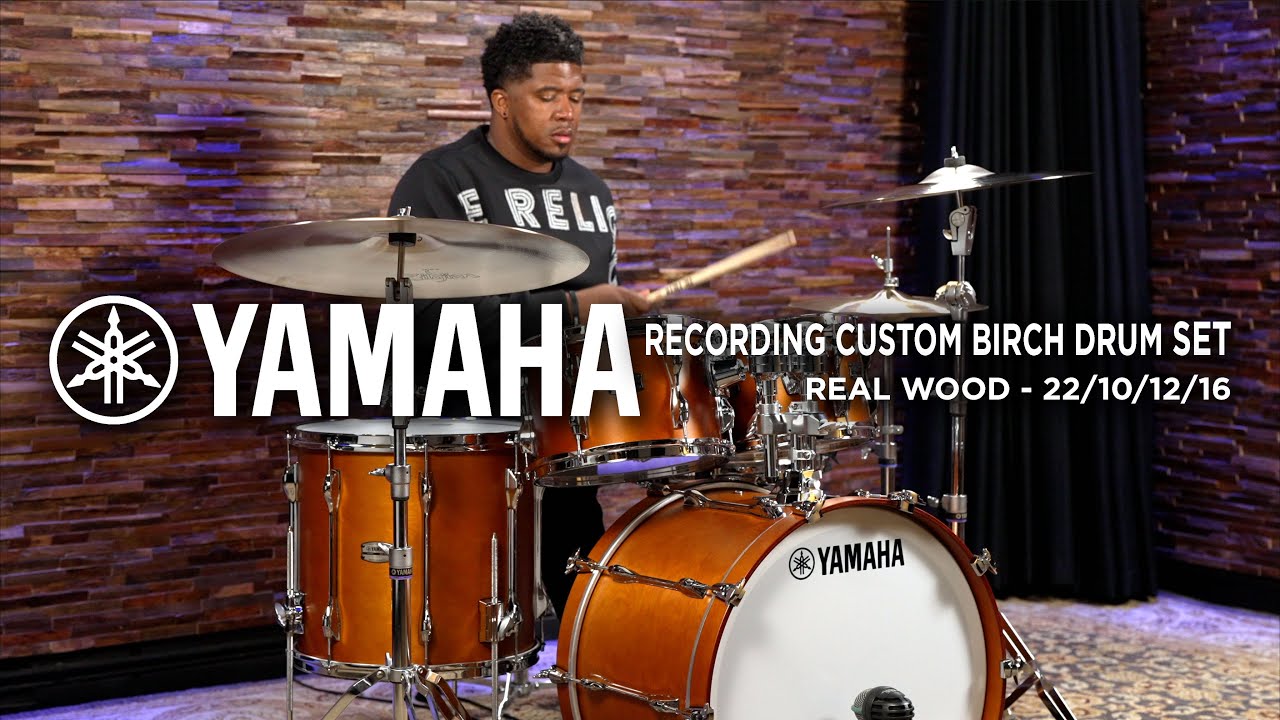 Yamaha Recording Custom Birch Drum Set 22/10/12/16 - Real Wood (RC2JF40JRW)