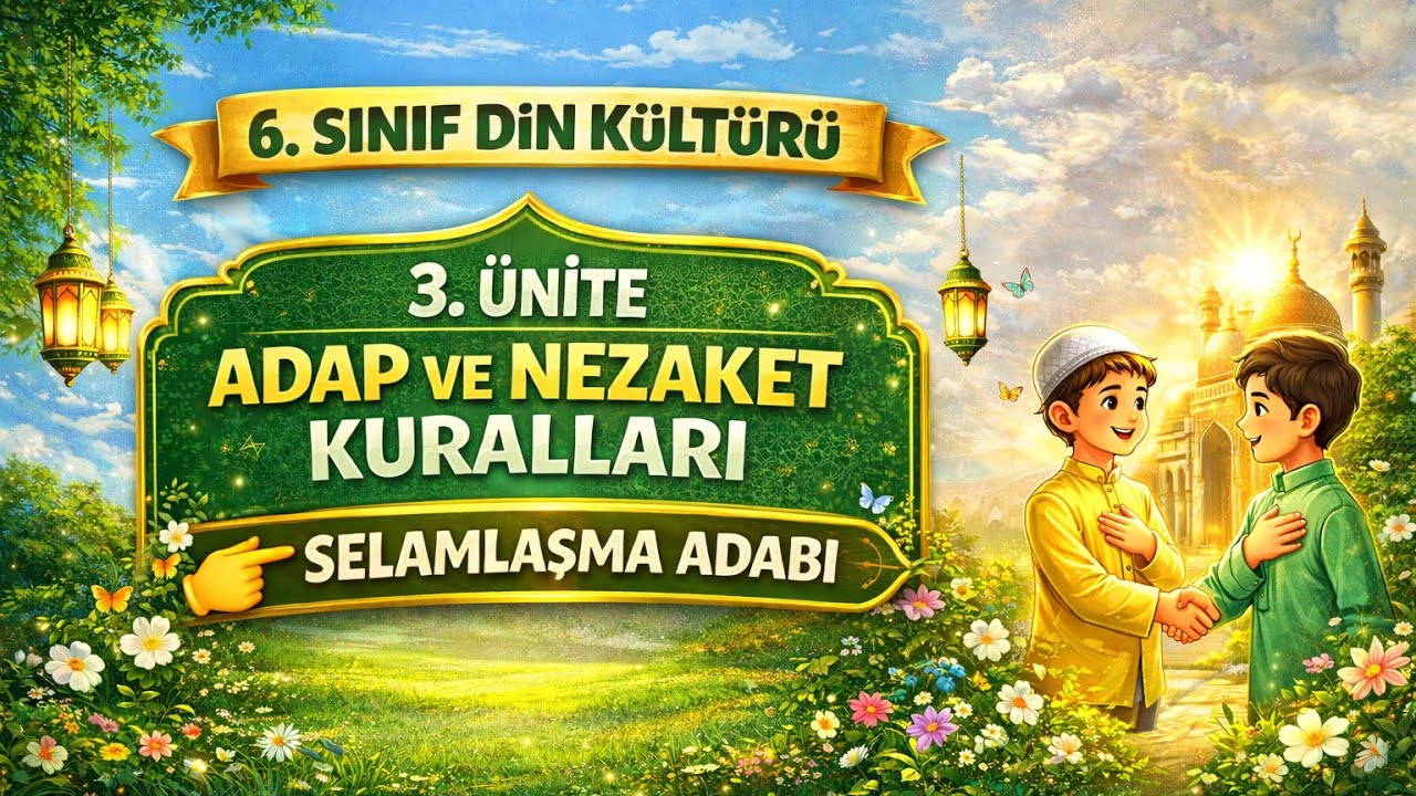 6. SINIF DİN KÜLTÜRÜ 3. ÜNİTE: SELAMLAŞMA ADABI