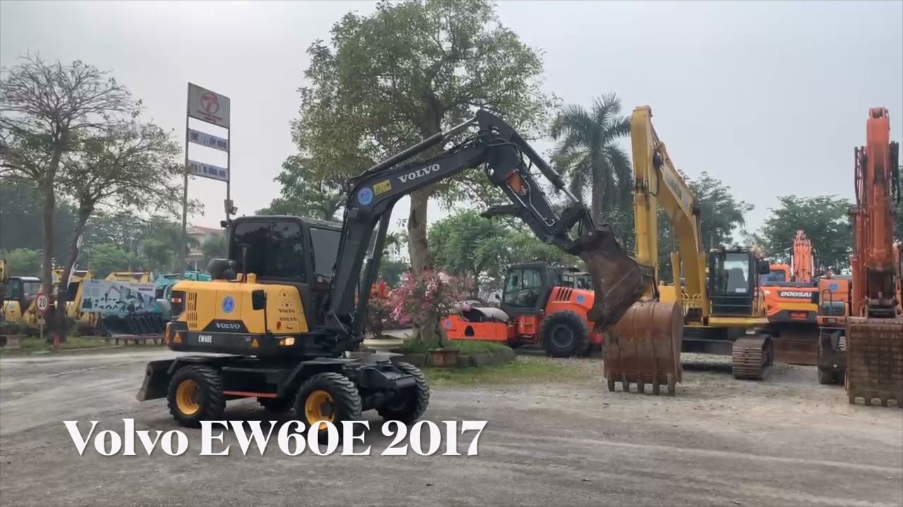 Máy đào bánh lốp VOLVO EW60E