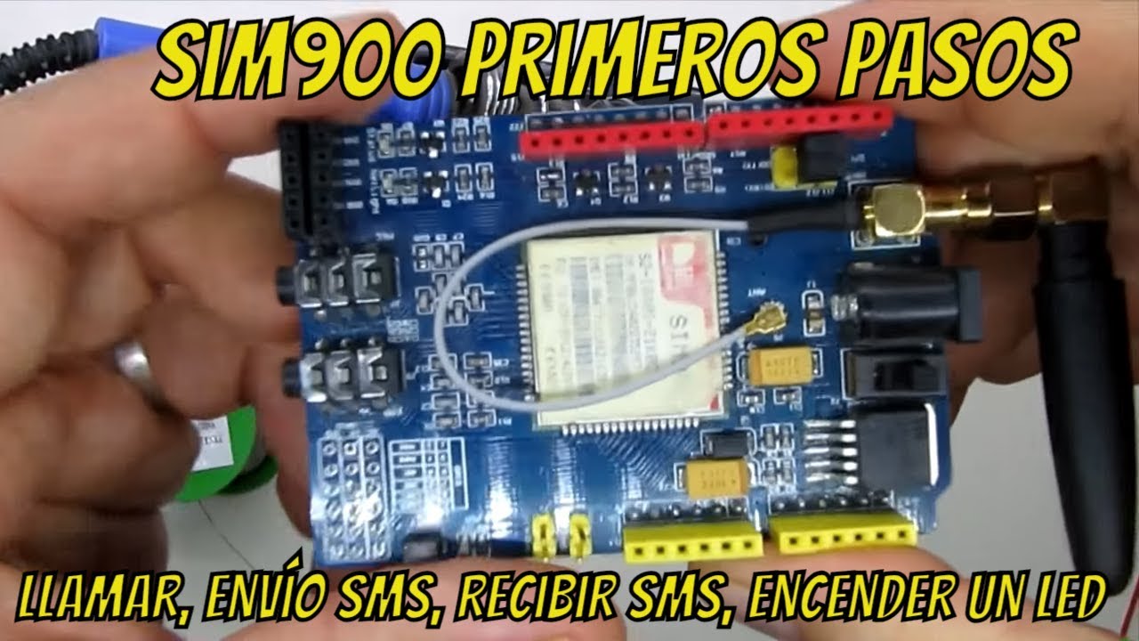 📶 SIM900, llamar enviar y recibir sms encender un led (Primera Parte?)