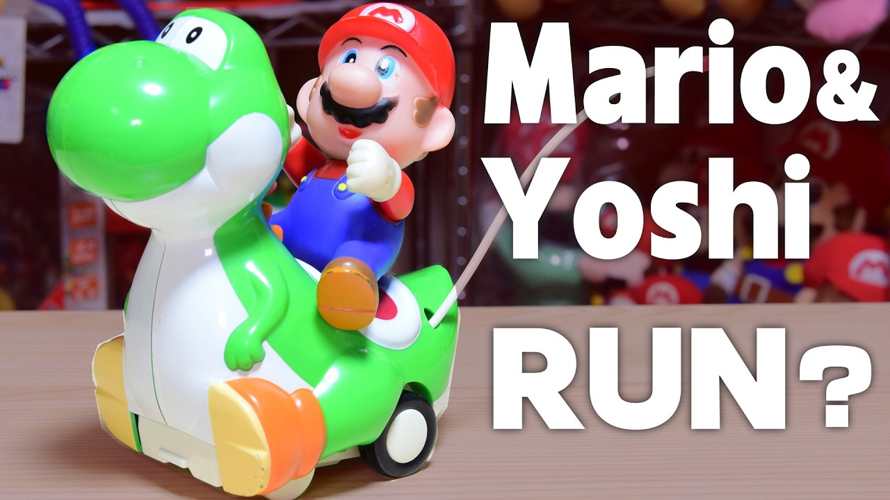 RC Mario & Yoshi | Vintage Super Mario Toy from Japan