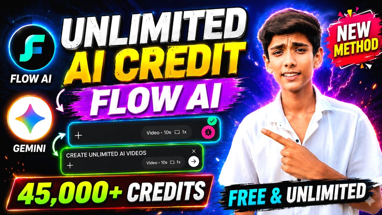 🔥 Google Flow Unlimited Credits FREE? | How To Use Flow Ai Unlimited Credit 100% Working Trick ✅️