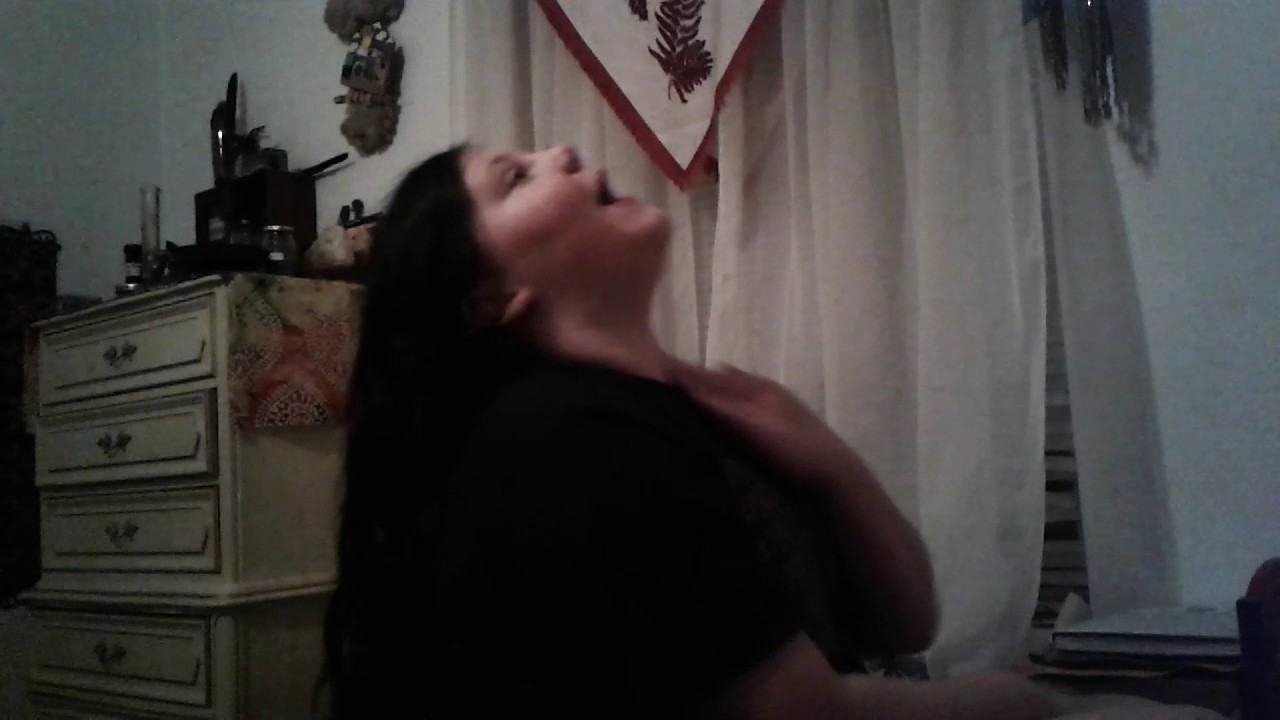 Daughter imitating dad!