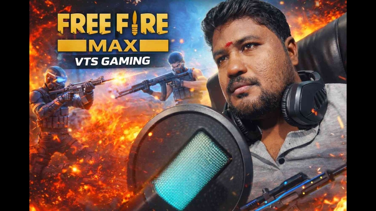 🔥 FREE FIRE MAX LIVE 🔴 | Tamil Rank Push | VTS Gaming Mass Clutch! (Portrait)