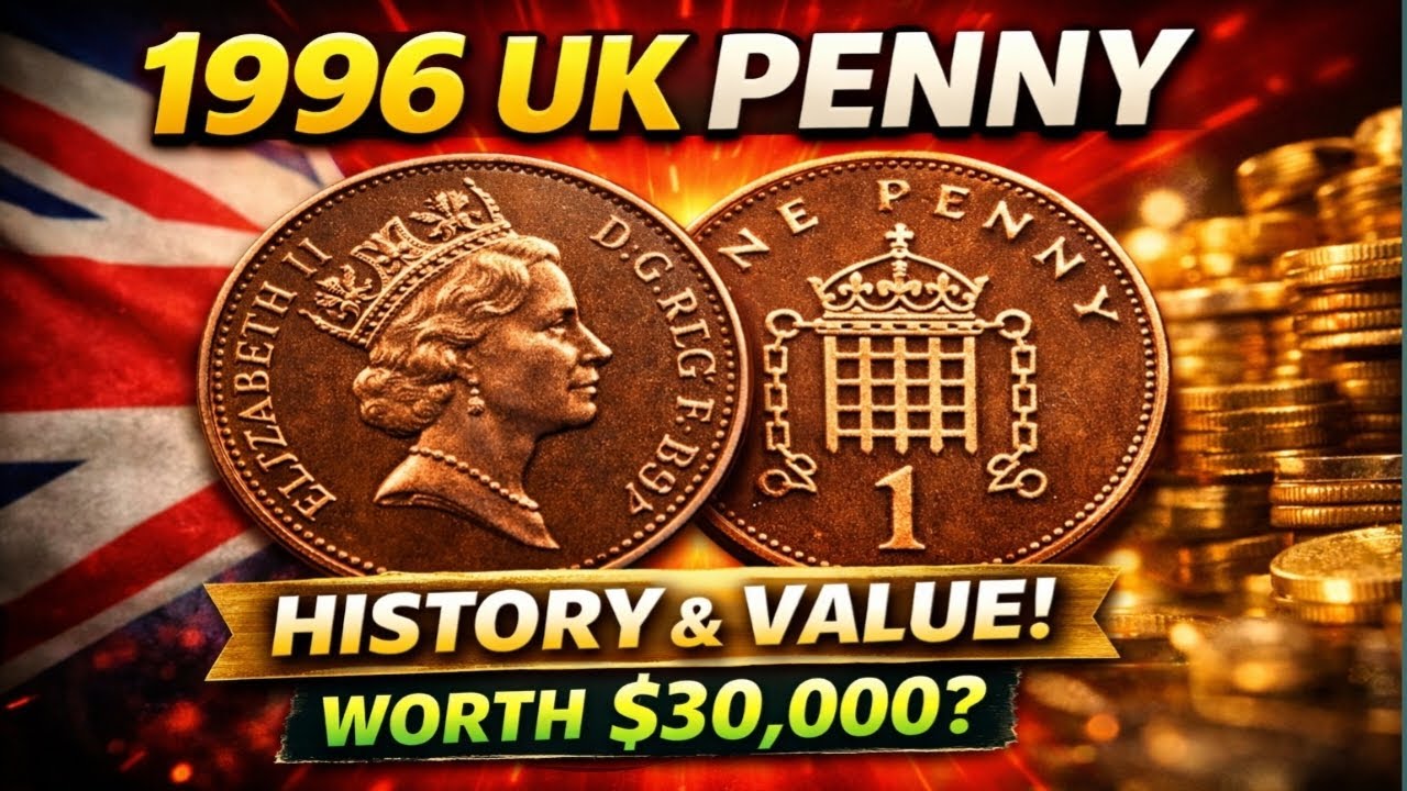 “1996 UK 1 Penny — The Tiny Coin Worth $30,000? 👑🪙”#UKPenny #1996OnePenny #uscoins #coin 