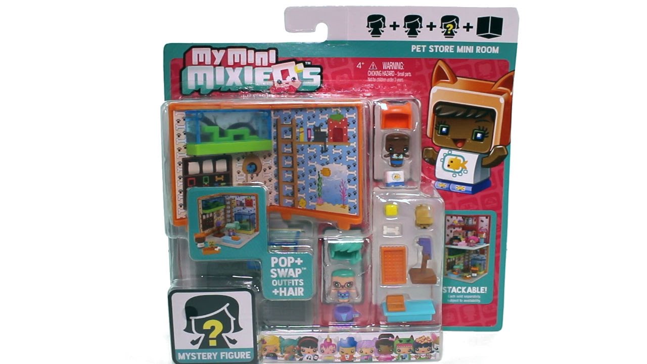 My Mini Mixie Q's Pet Store Mini Room Pack Unboxing Review