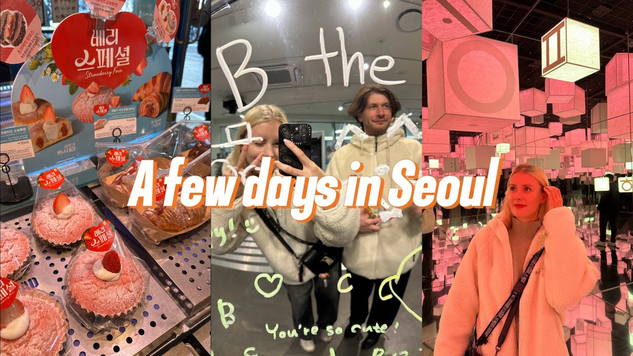 A few winter days in Seoul - Seoul Vlog, walks, anime exhibitions, pop-up stores, unboxing shopping