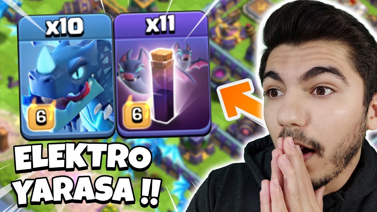 ELEKTRO YARASA ORDUSU !! (Çok Güçlü !!) - Clash Of Clans