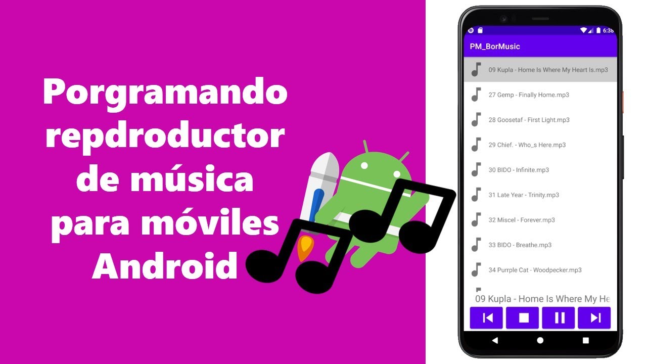 Cómo pogramar un reproductor de audio para móviles Android con Kotlin y Android Studio