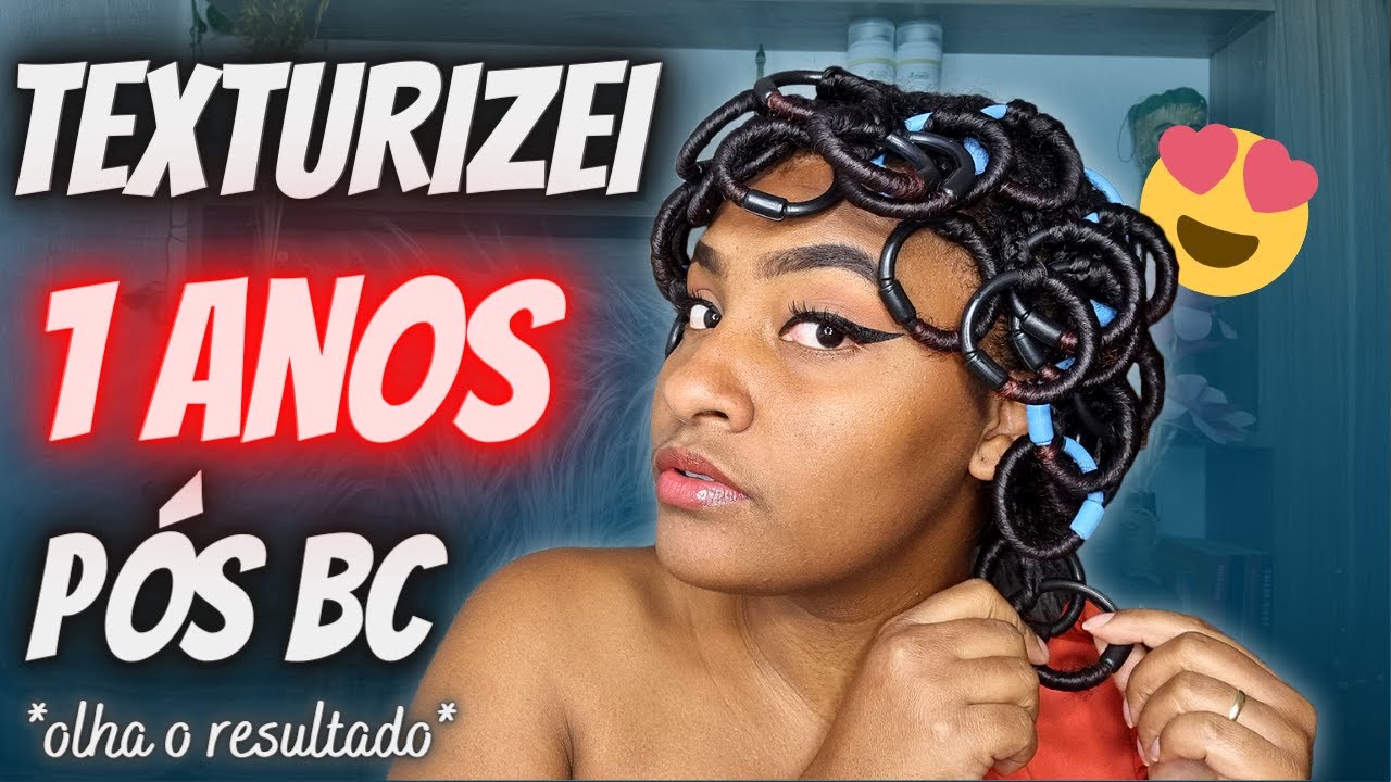 FINALIZEI MEU CABELO COM BIGUDINHOS 1 ANO APÓS BC E *OLHA COMO FICOU*