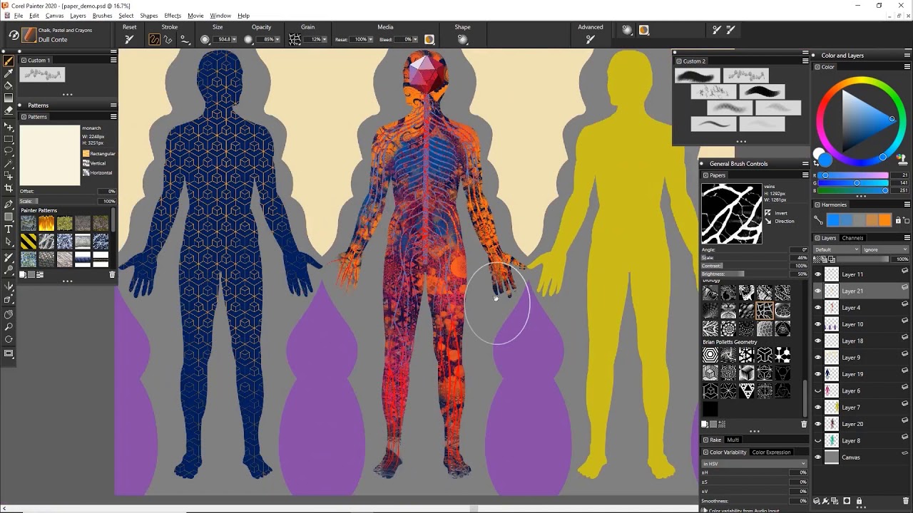 How to use the Biology and Organic texture packs for Painter