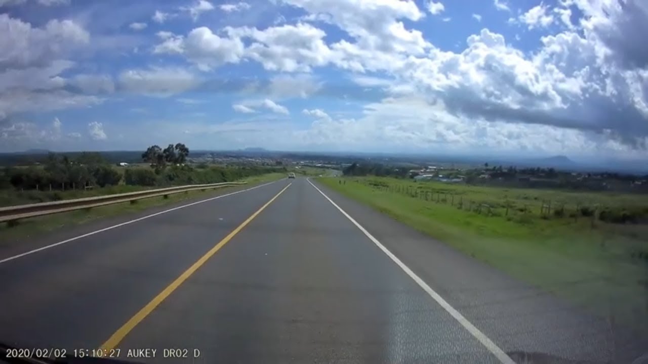 Driving Stock Footage | Rear POV Dash Cam Kenya | Highway A2 Nyeri-Nanyuki Road