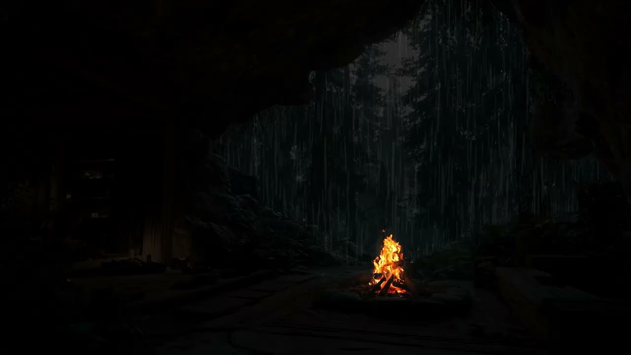 Rain Cave Relax | Natural Cave Rain Environment for Deep Focus, Meditation and Stress Free Sleep