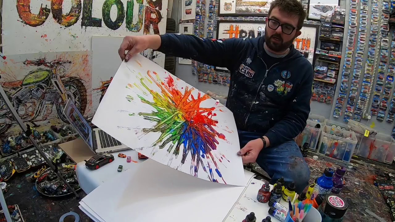 Learn to Paint With Cars with POPBANGCOLOUR! Colour wheels (full video)