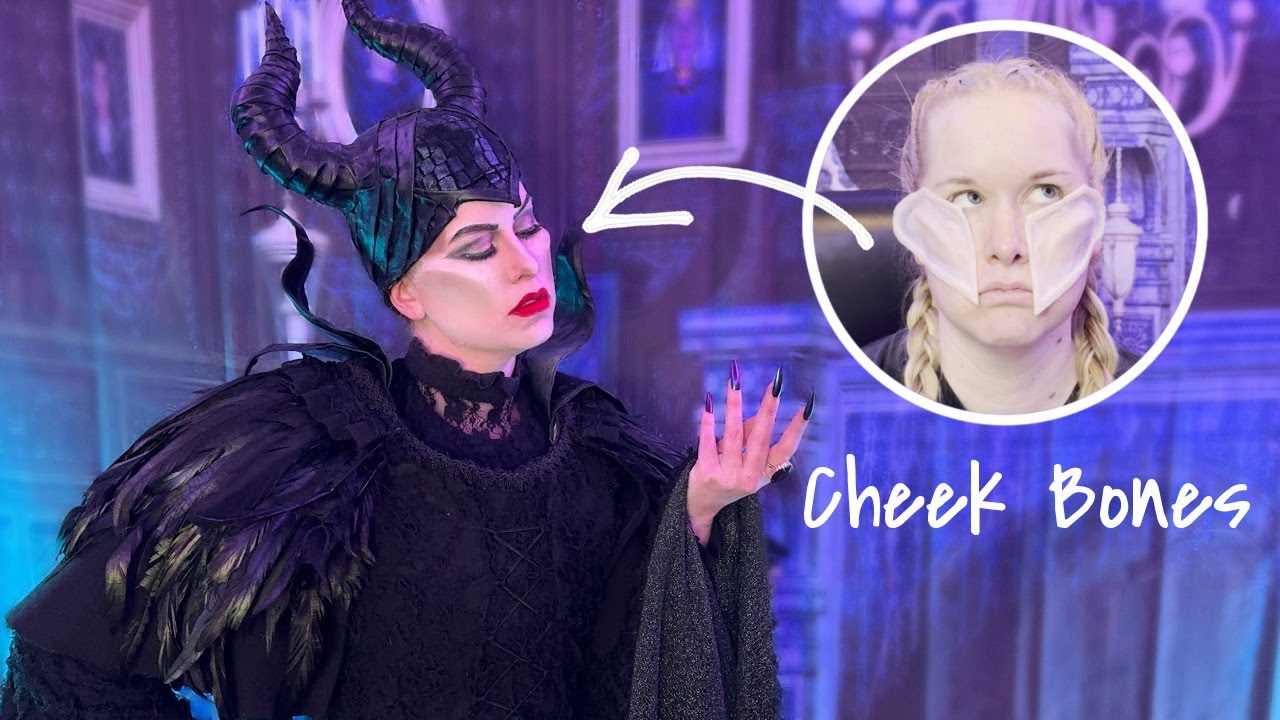 Maleficent Makeup tutorial Angelina Jolie using Cheek Bone Prosthetics!