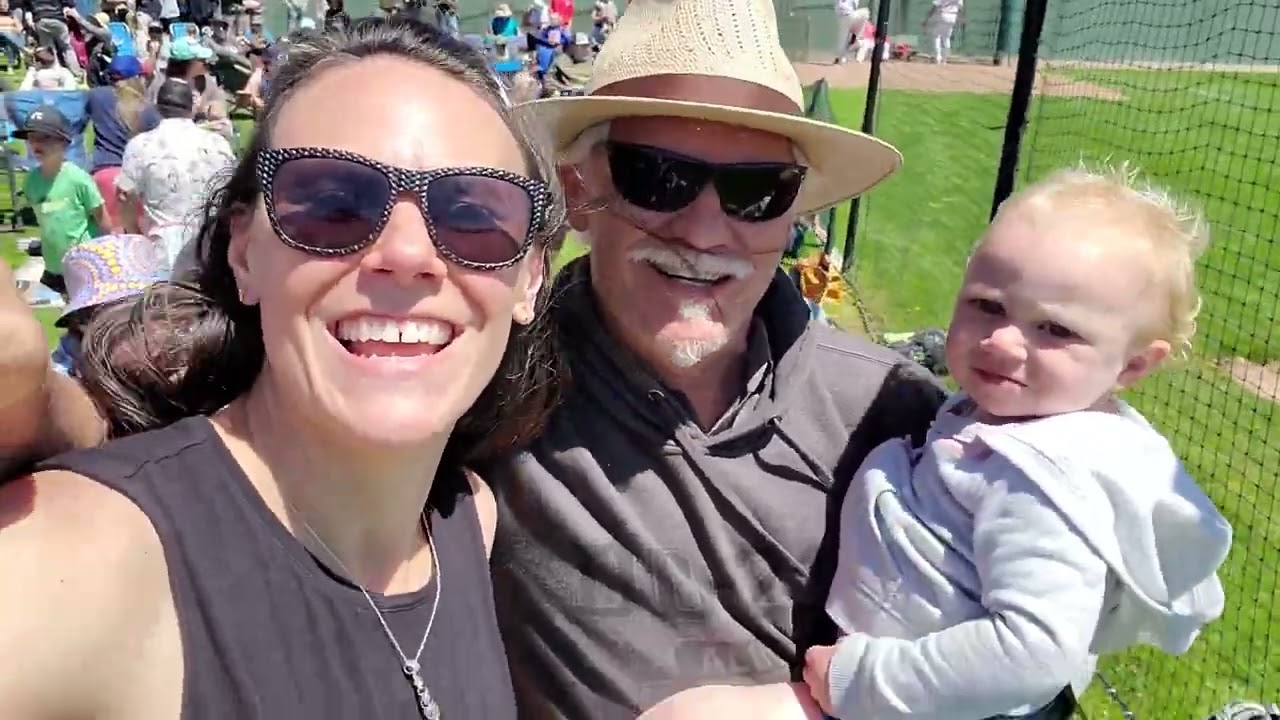 7th Inning Stretch with papa and Penny