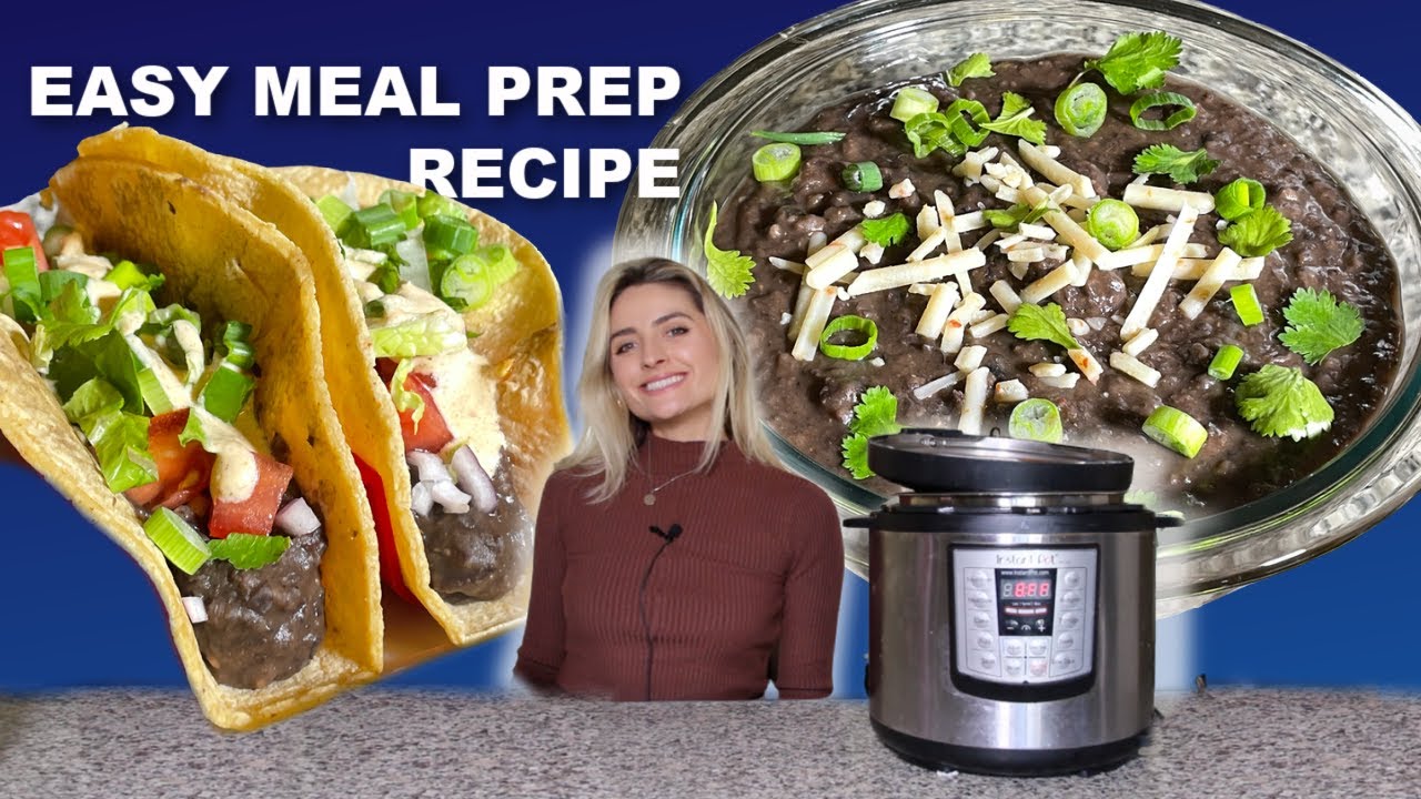 Refried Black Beans in the Instant Pot