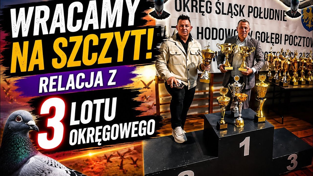 Relacja z trzeciego lotu konkursowego okręgu Śląsk południe u obrońcy za tytułu 2025r.