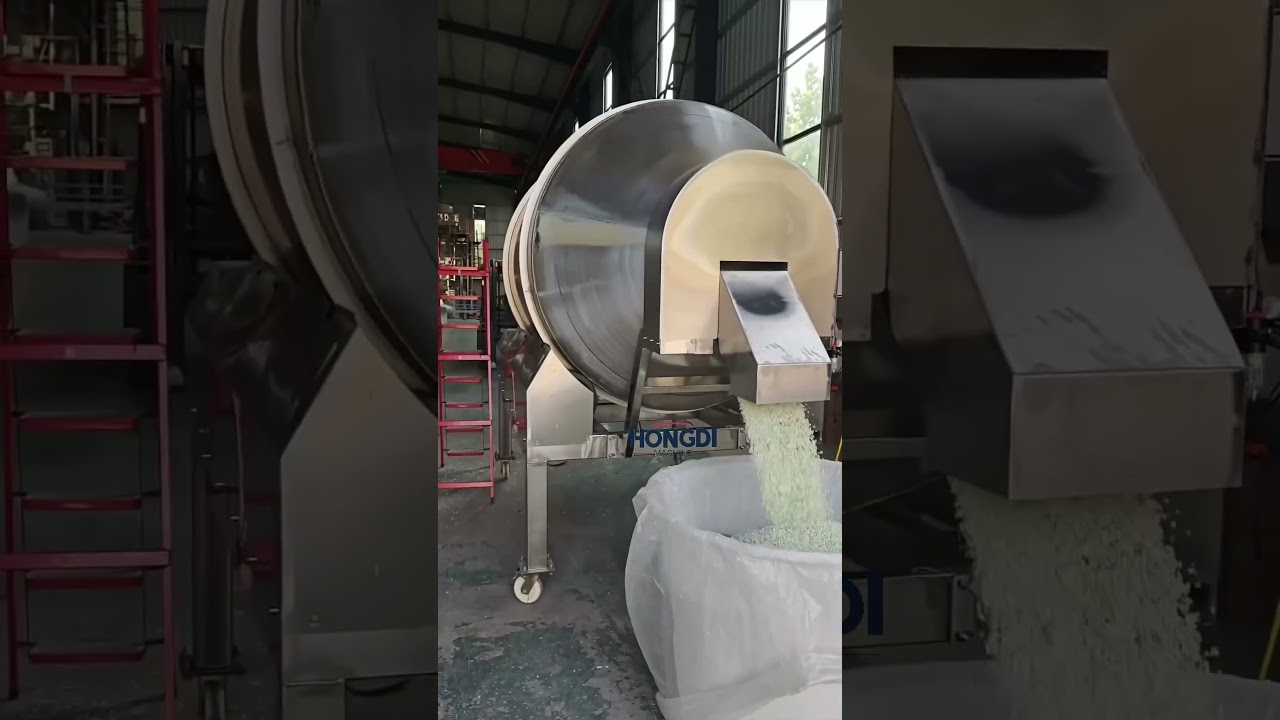 Large Capacity Drum Mixer 500L Food Seasoning Powder Sugar Salt Mixer #machine