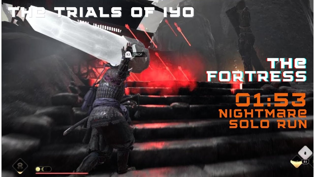 Ghost of Tsushima Legends Trials The Fortress - Solo Run (1:53)