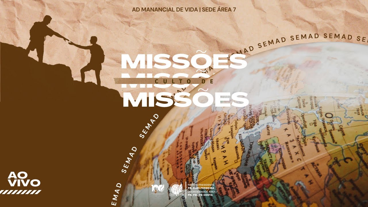 CULTO EVANGELÍSTICO DE MISSÕES | AO VIVO|  08/02/2026
