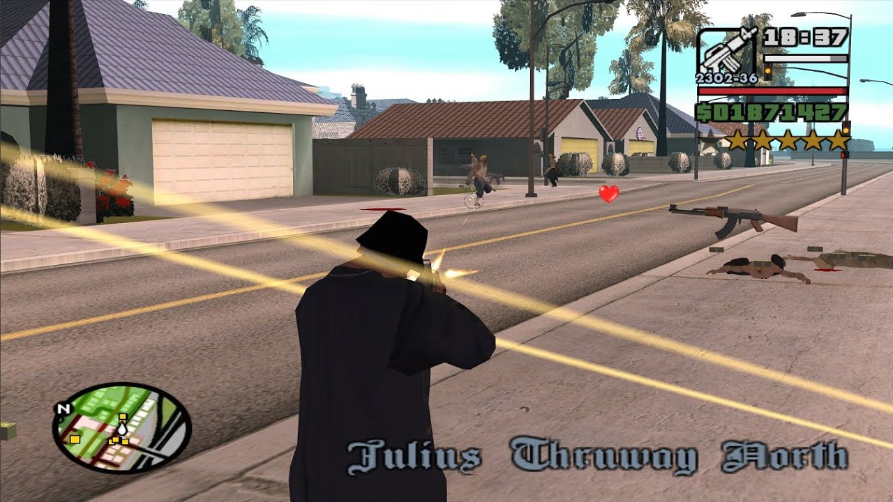 The Chain Game Blue Hair - GTA San Andreas - Turf Wars (Gang Wars)  in Las Venturas - Part 4