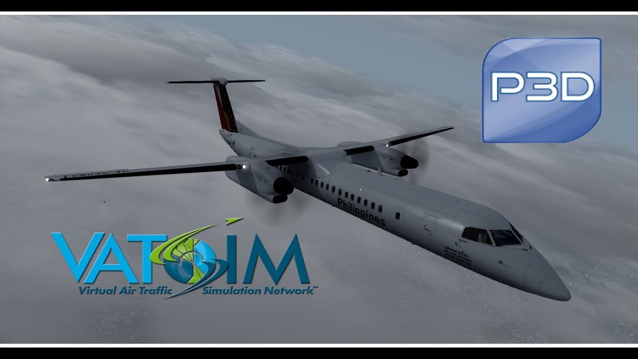Prepar3D Group Flight Manila to Virac Airphil Q400