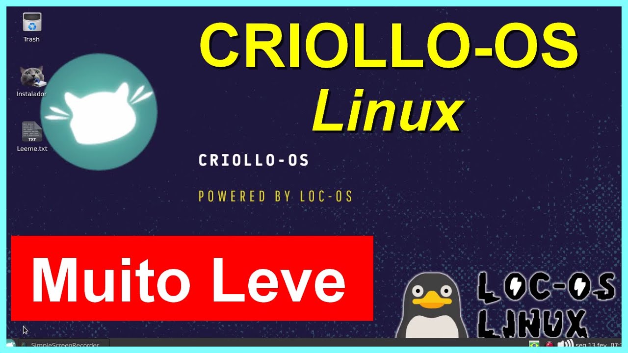 criollo beta 2.1 Linux para computadores modestos.