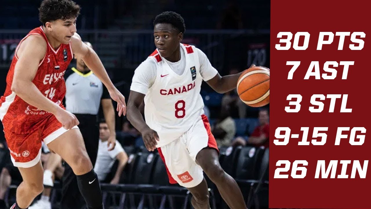 Miles Sadler's 30-Point Masterclass vs Egypt at #FIBAU17WC! 🏀🔥