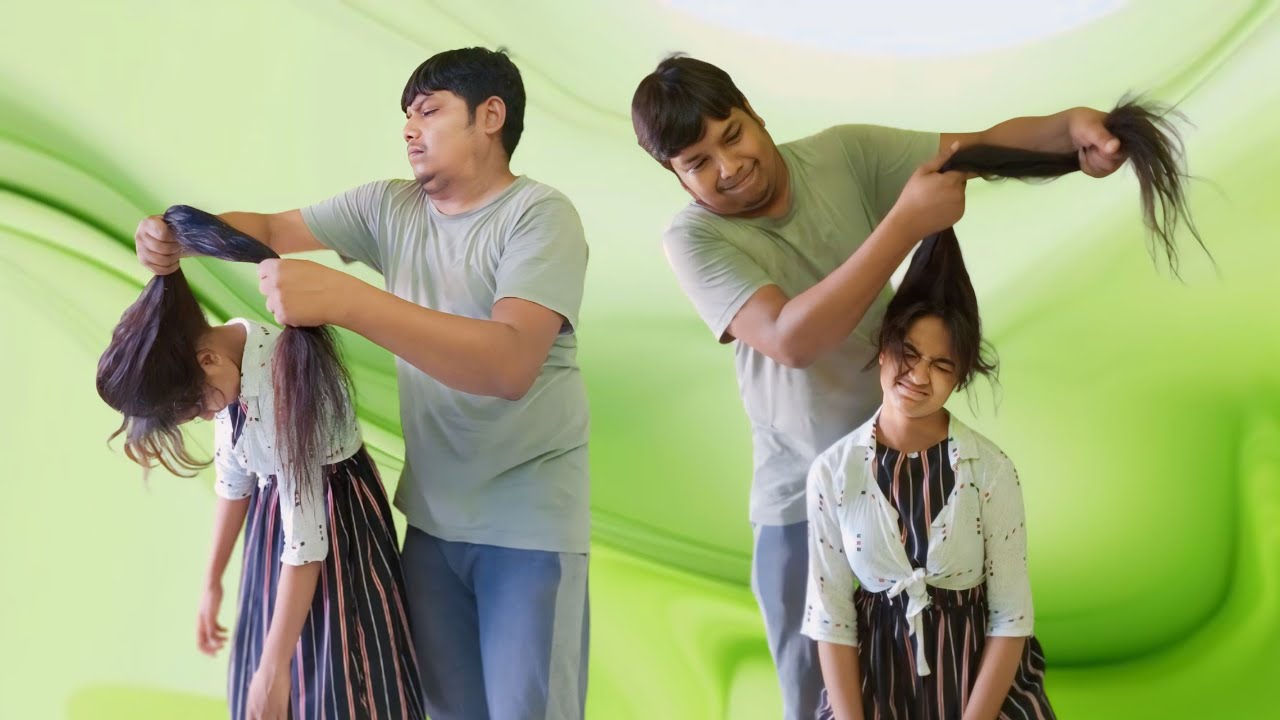 Long hair pulling by boy ll 😭 #bengalihairpley #vairal#longhairpullingbyboy#hairpley#longhair#hair