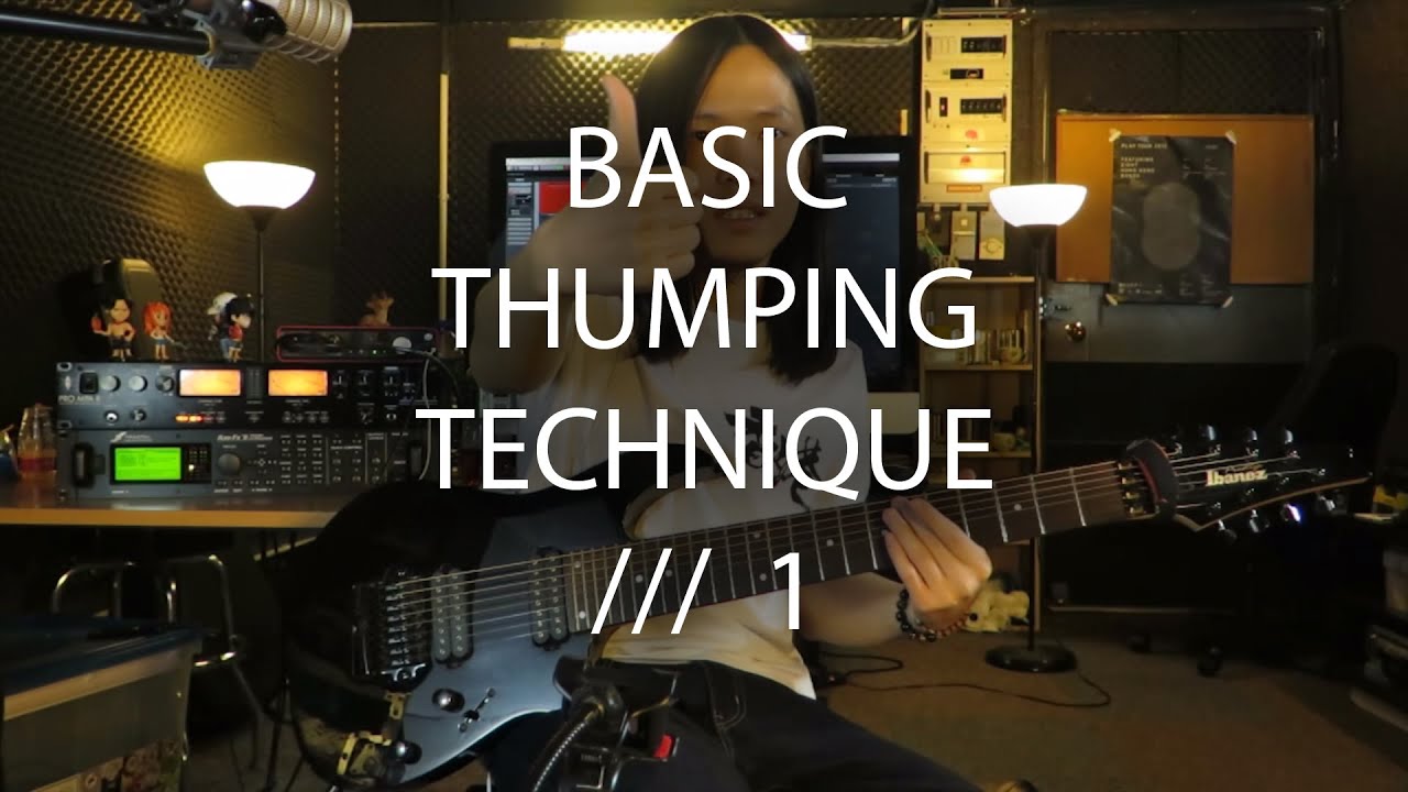 How to Thumping ? [1] (Tosin Abasi Style) // 基礎拍弦技巧 // 1 (With Subtitle)