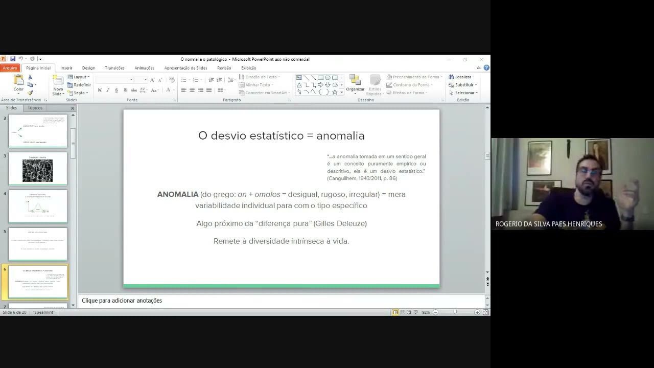 O normal e o patológico