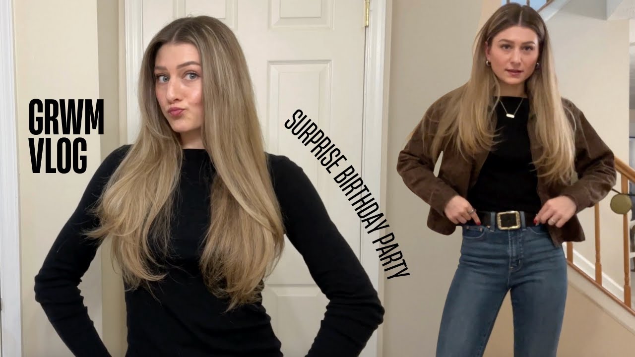 SURPRISE BIRTHDAY GRWM 🎂 (skincare, makeup, hair, snack essentials!)