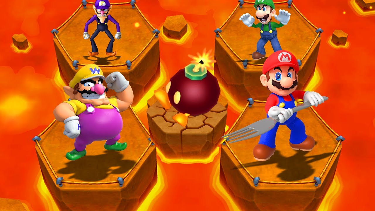 Mario  Party 3DS - Gentlemen's Battle - Mario vs Luigi vs Wario vs Waluigi
