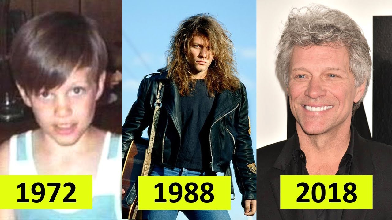 Jon Bon Jovi Transformation - The Evolution of Jon Bon Jovi 1972 - 2018