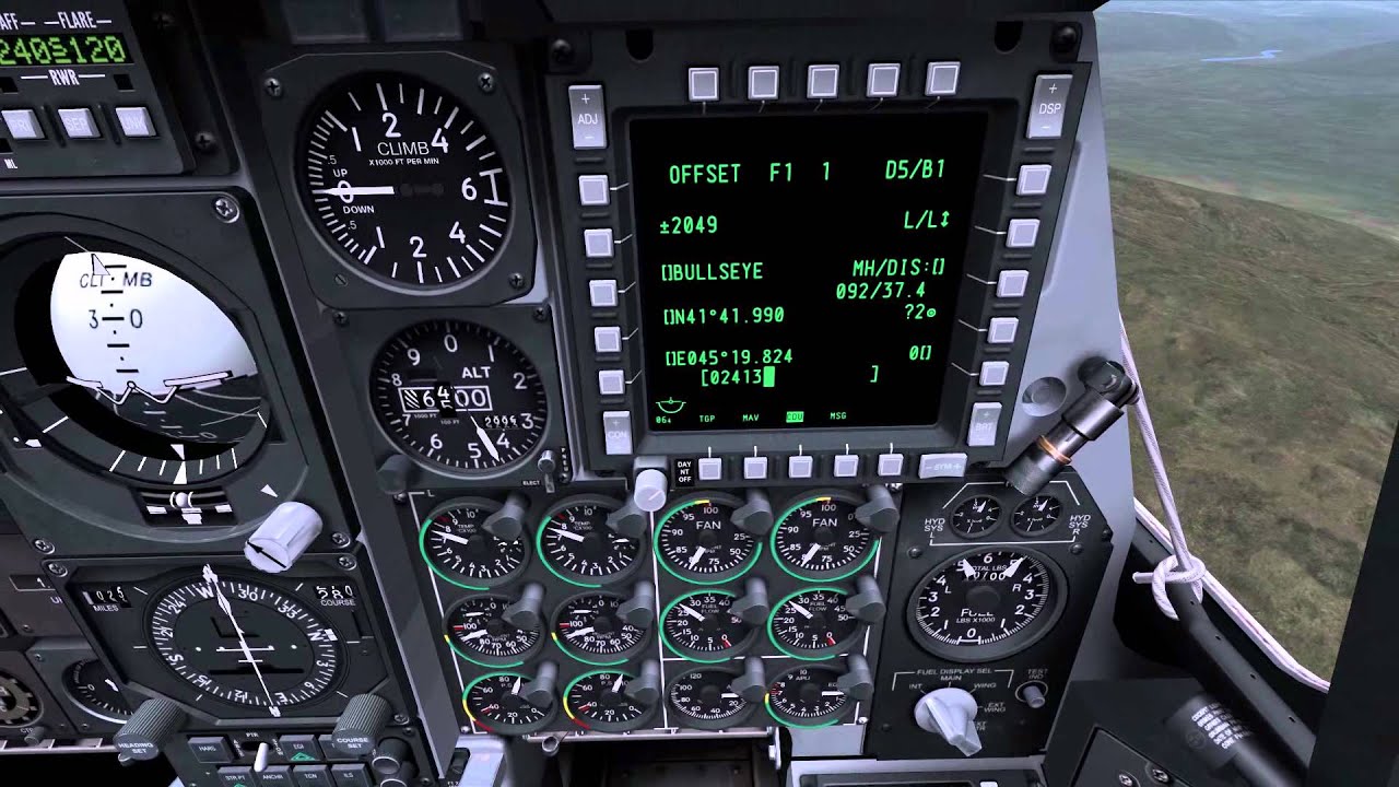 DCS A-10C: CDU tutorial - offset