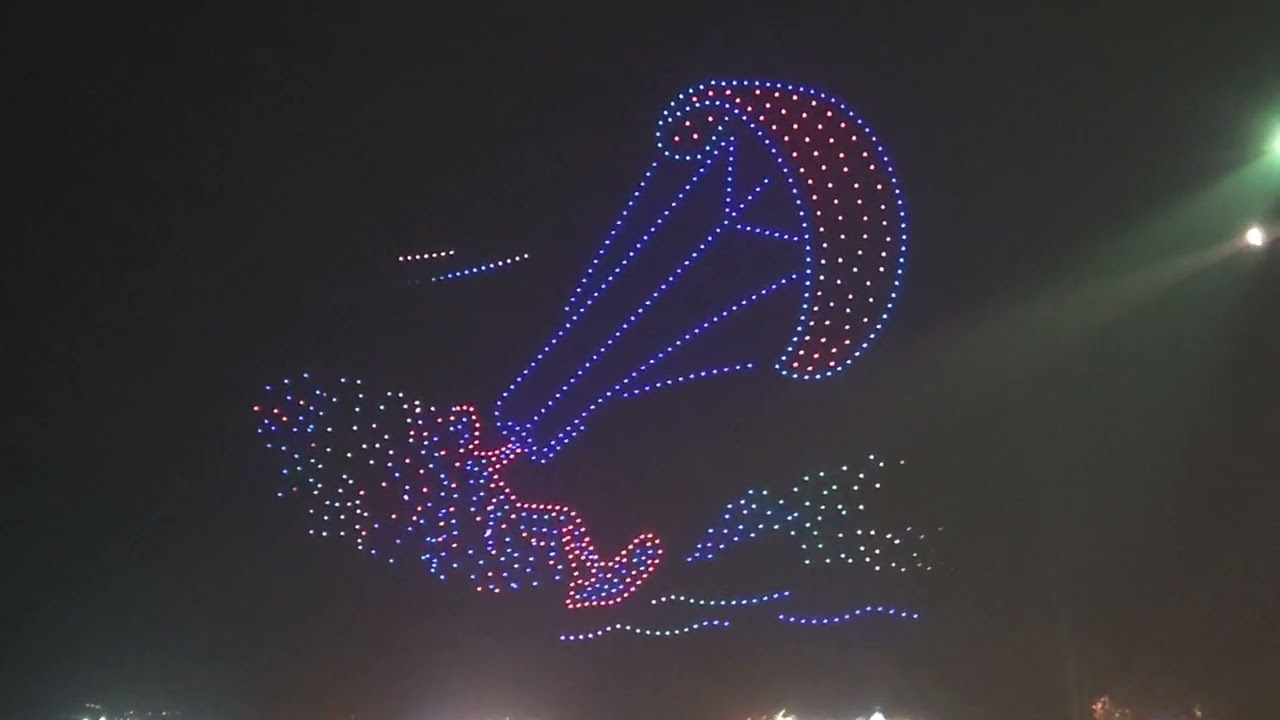 Drone show @jbr عرض الدرون الضوئي 