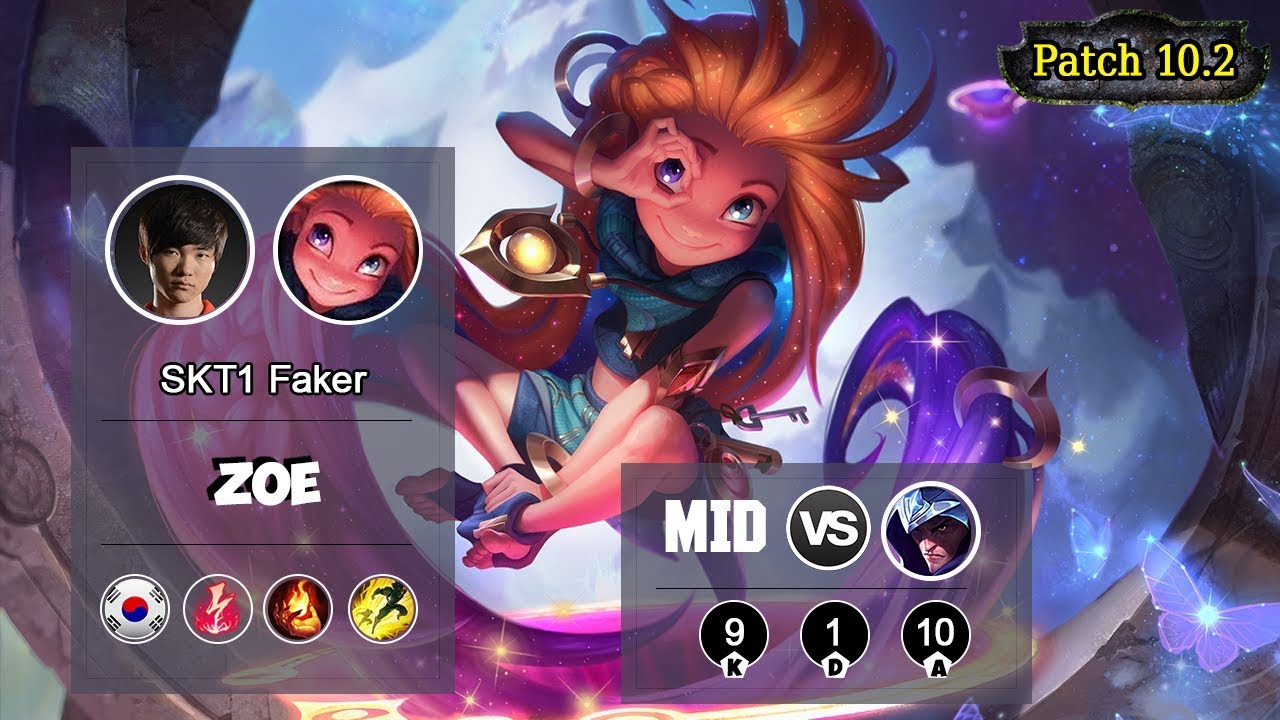 FAKER Zoe MID VS Talon | LOL | S10 KR D1 - Full Gameplay
