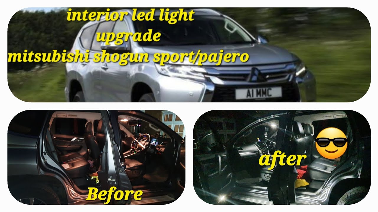 led upgrade interior lights mitsubishi shogun sport/pajero  🇬🇧