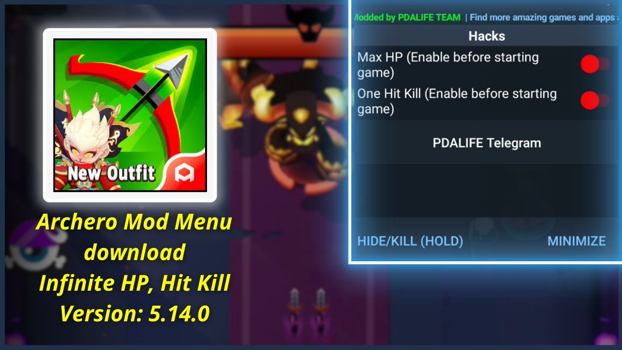 ARCHERO MOD MENU HIT KILL, INFINITE HP | ARCHERO 5.14.0