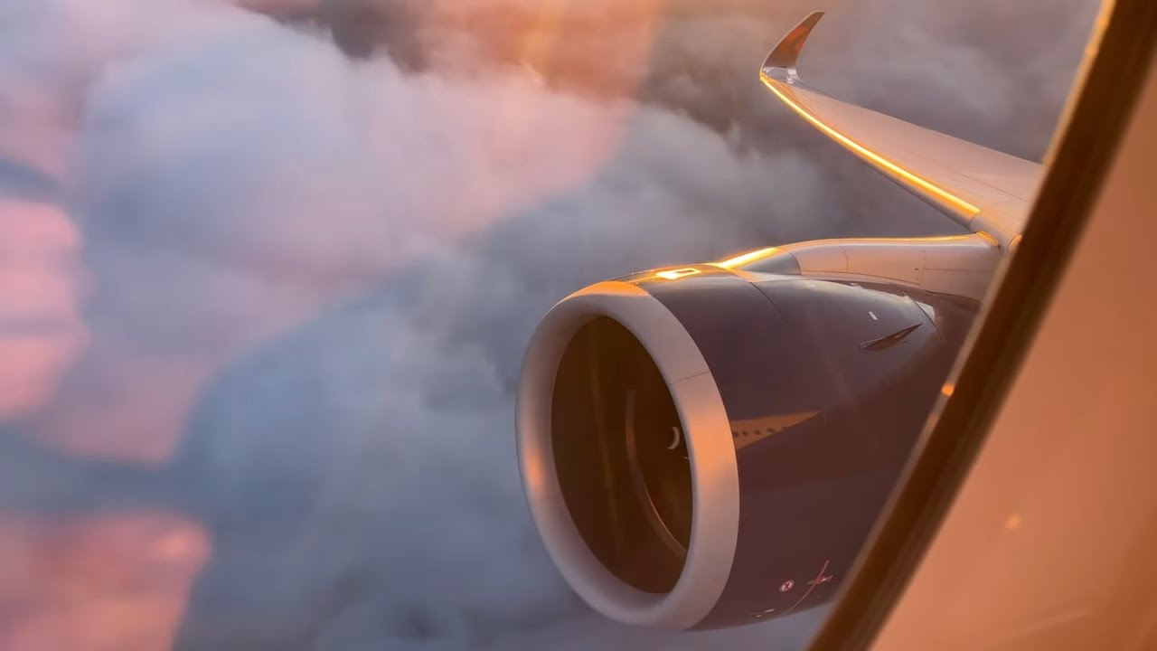 Delta A350 Sunrise Takeoff LAS VEGAS | N514DN