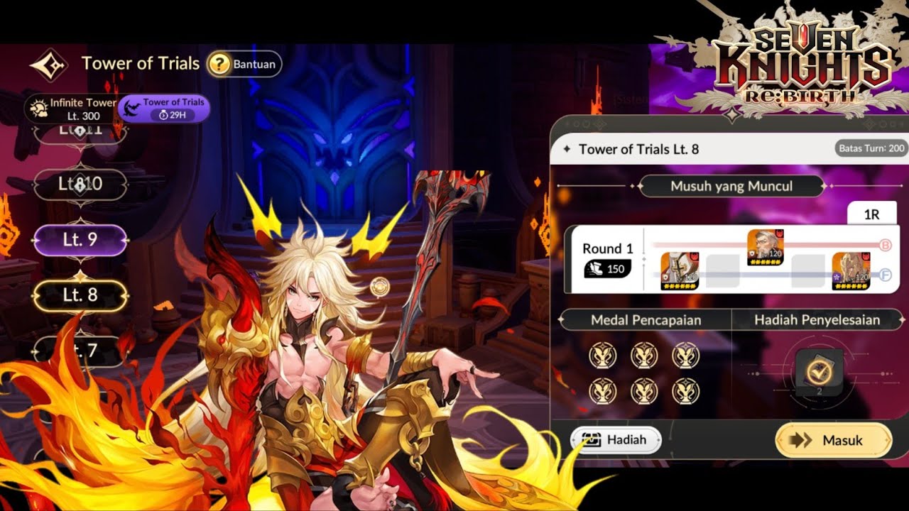 SEVEN KNIGHT REBIRTH - TOWER OF TRIAL LT 8 ARAGON SEASON 7